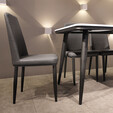 1.3M Rectangle Marble Dining Set C17+DC202